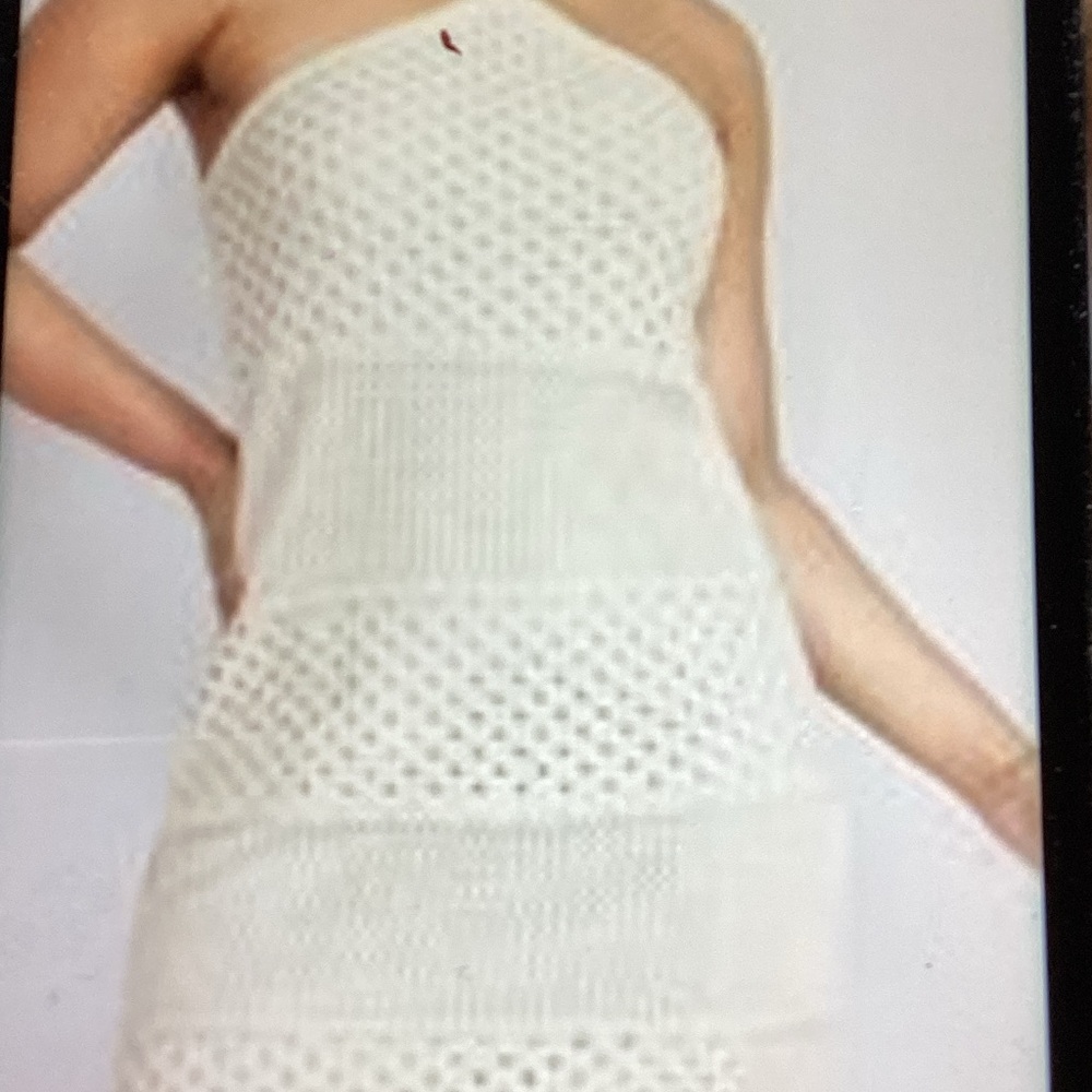 Old Navy Strapless Cream Dress